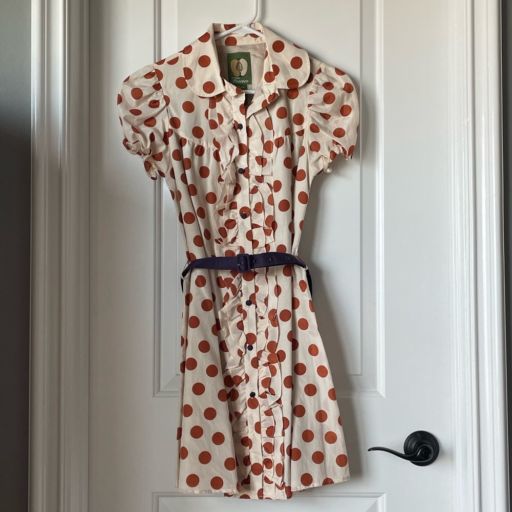 Polka dot dress in size small